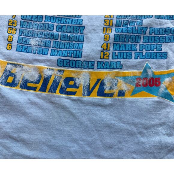 NBA 2005 Playoffs Denver Destination Finals Mens XL Light Blue - Picture 3 of 8